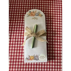 Èccolo Fall Pumpkins Notepad And Pen Set NEW